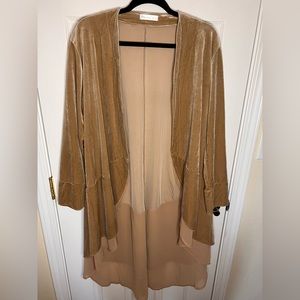 NWOT Velvet Duster